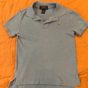 Boys Polo logo shirt , size 6, baby blue color